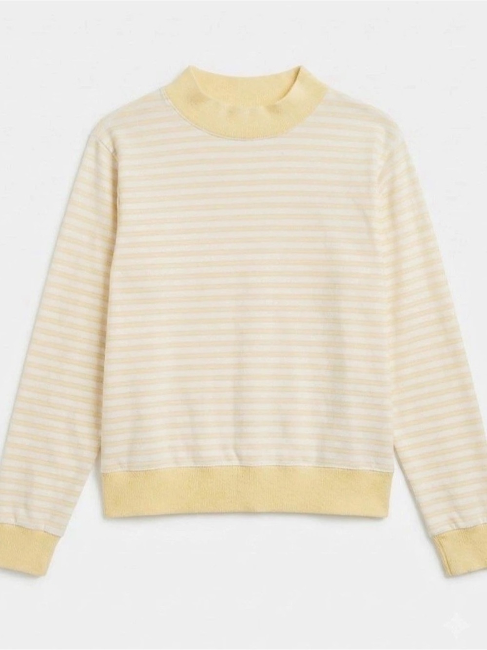 PARKE Vintage Stripe Sweatshirt Yellow & White